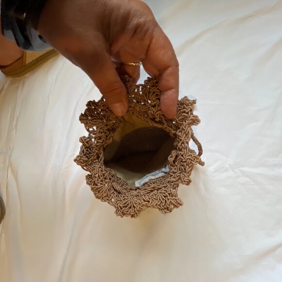 Vintage Marcus Brothers, Made in Italy woven drawstring bag shoulder straps - Picture 3 of 5